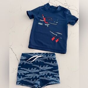 Carter’s Alligator Rash Guard and Swim Bottoms